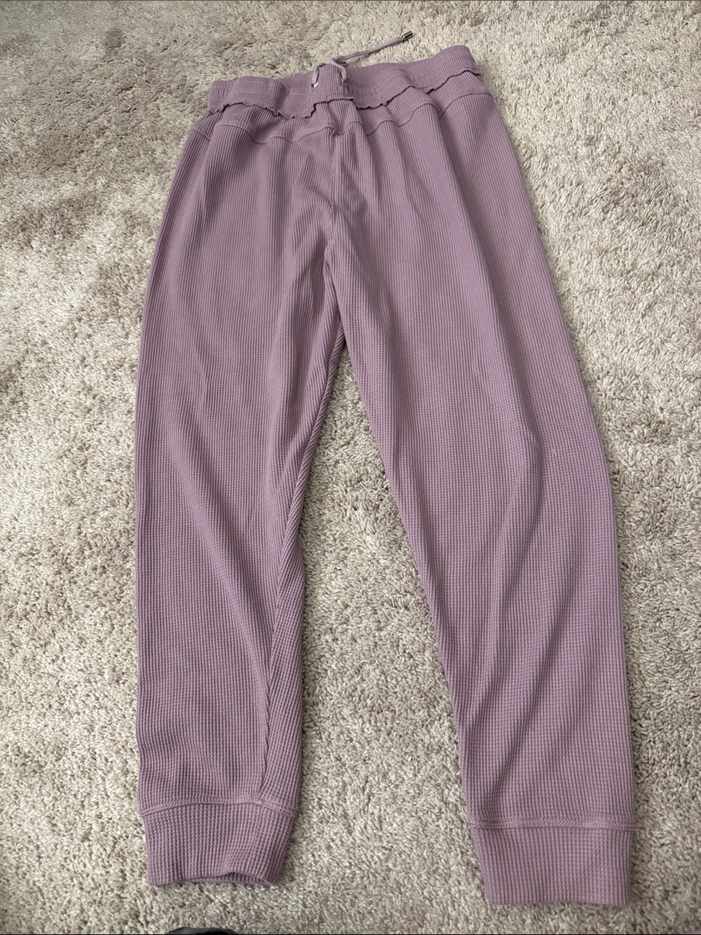 Altar'd State Mauve Waffle Jogger Pants - Women’s M
